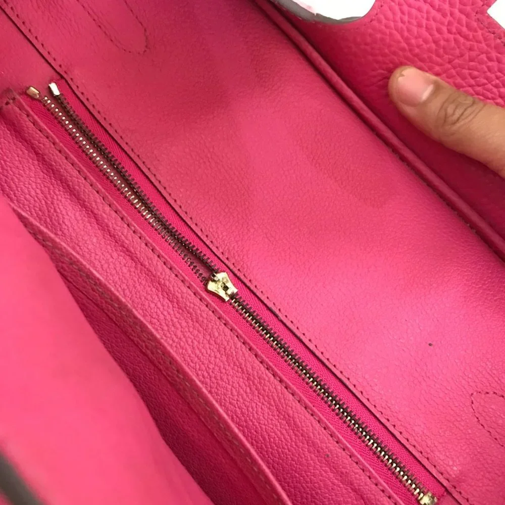 Hermes Birkin Handbag Rose Pourpre Togo With Gold Hardware 32 Pink - Picture 12 of 12